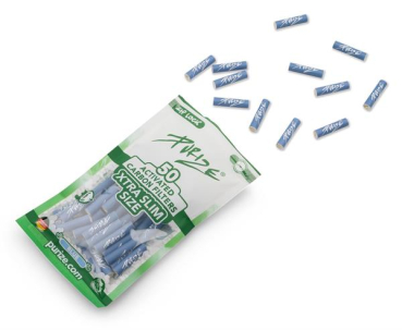 PURIZE Aktivkohlefilter XTRA Slim BLUE ø 5,9mm 50er Packung